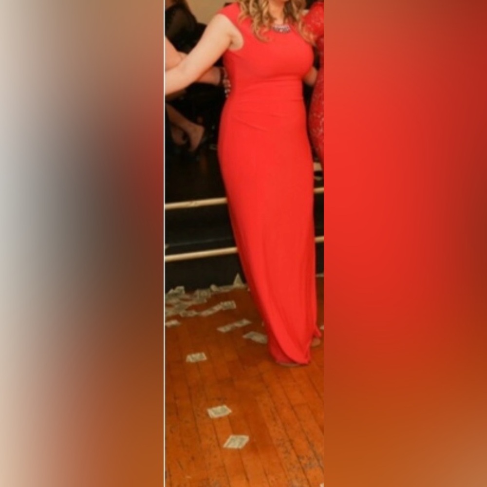 Vince Camuto Vibrant Red Prom Dress